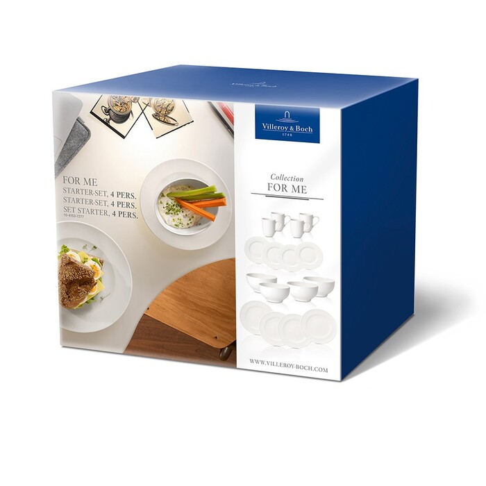 Набір столового посуду на 4 персони, 16 предметів For Me Villeroy & Boch