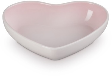 Блюдо сервірувальне у формі серця 20 см, рожеве Heart Le Creuset