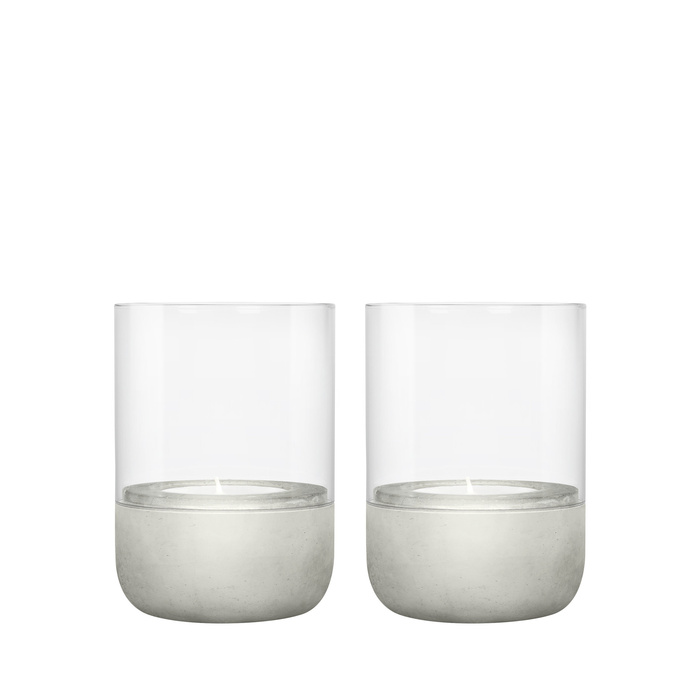 Набір з 2 свічників 9,5 см XS Light Gray Calma Blomus