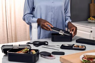 Модульний ланч-бокс 1,6 л вакуумний подвійний, чорний FRESH & SAVE ZWILLING