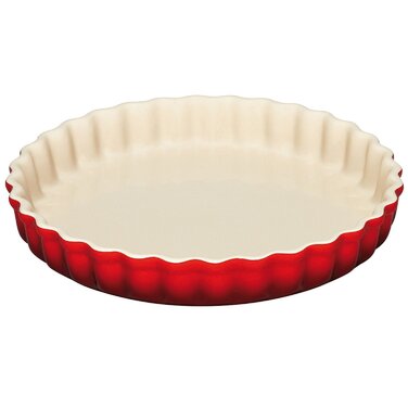 Блюдо кругле хвилясте для запікання 24 см, бордове Le Creuset