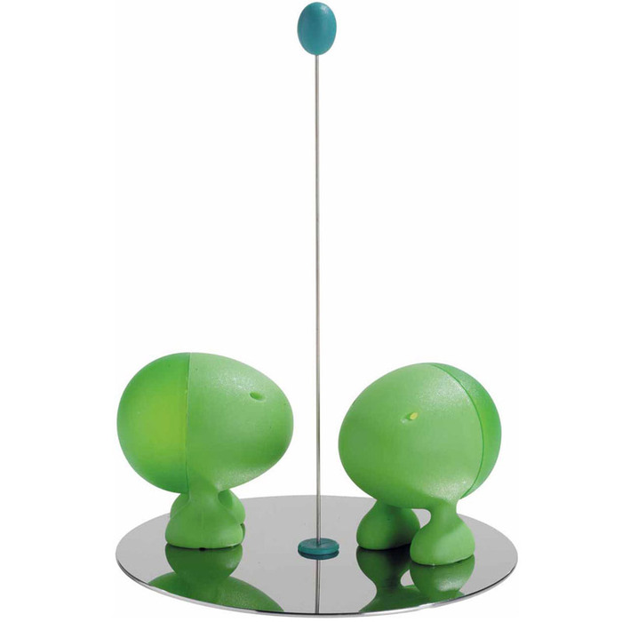Солонка и перечница зеленые Lilliput Alessi