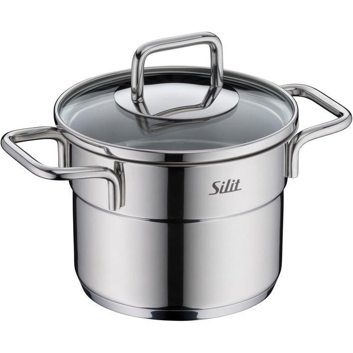 Набор из 4 мини-кастрюль со стеклянными крышками Extra Cook Mini Silit