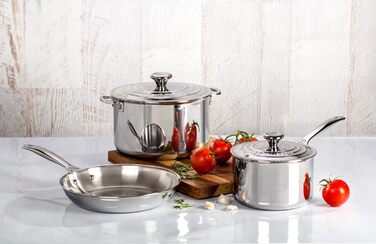 Сковорода 26 см нержавіюча сталь 3-ply Plus Le Creuset