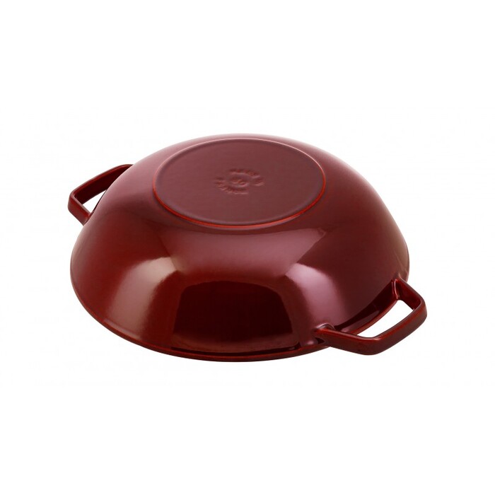 Вок зі скляною кришкою 30 см, гранат Staub