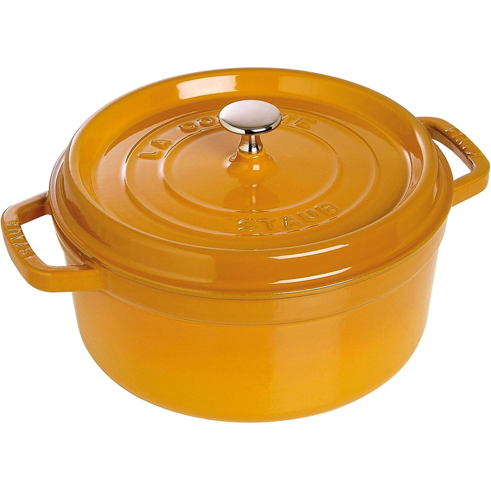 Кастрюля / жаровня 24 см с крышкой Saffron Staub