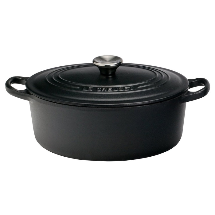 Гусятница / жаровня 29 см, чорний Le Creuset