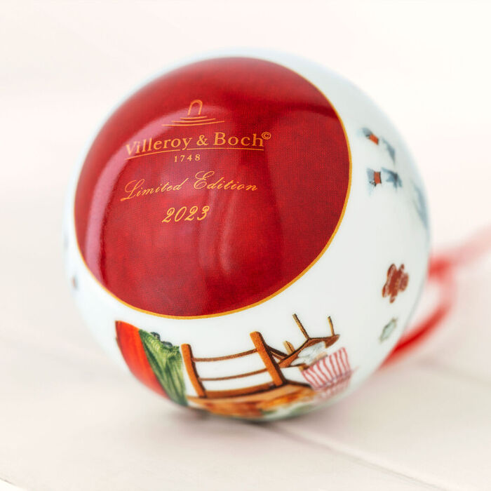Ялинкова прикраса куля 6,5 x 6,5 x 8 см Annual Christmas Edition 2023 Villeroy & Boch