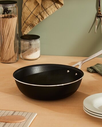 Сковорода глибока 28 см, Чорна Pots & Pans Alessi