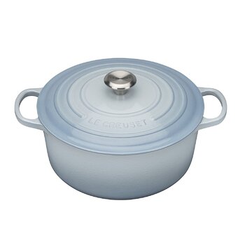 Каструля / жаровня з кришкою 24 см, блакитний океан Signature Le Creuset