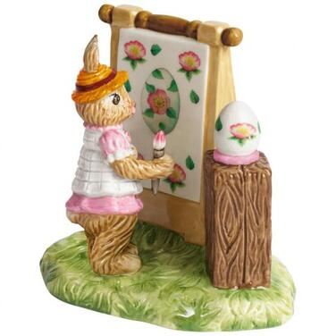 Декоративна Фігурка 12,5 х 9 х 11 см кролик Анна за мольбертом Bunny Tales Villeroy & Boch