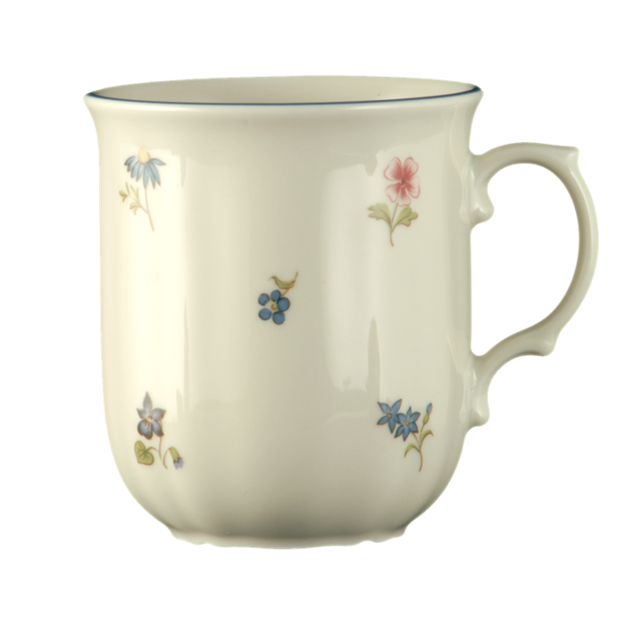 Чашка з ручкою 0,25 л Streublume blauer Rand Marie-Luise Seltmann