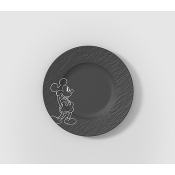 Тарілка для сніданку / десерту 21,7 см чорна Manufacture - Mickey Mouse Villeroy & Boch