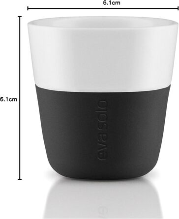 Набір кухлів для еспресо 80 мл чорних Espresso-Becher Eva Solo