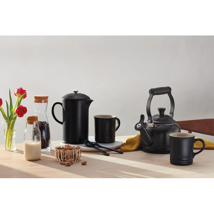 Френч-прес 0,8 л чорний матовий Le Creuset
