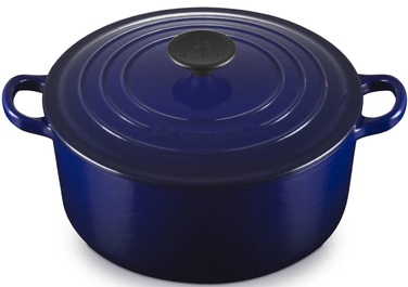 Жаровня 24 см із кришкою, темно-синя Tradition Le Creuset