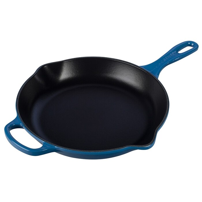 Сковорода з чавунною ручкою 23 см синій марсель Marseille Le Creuset