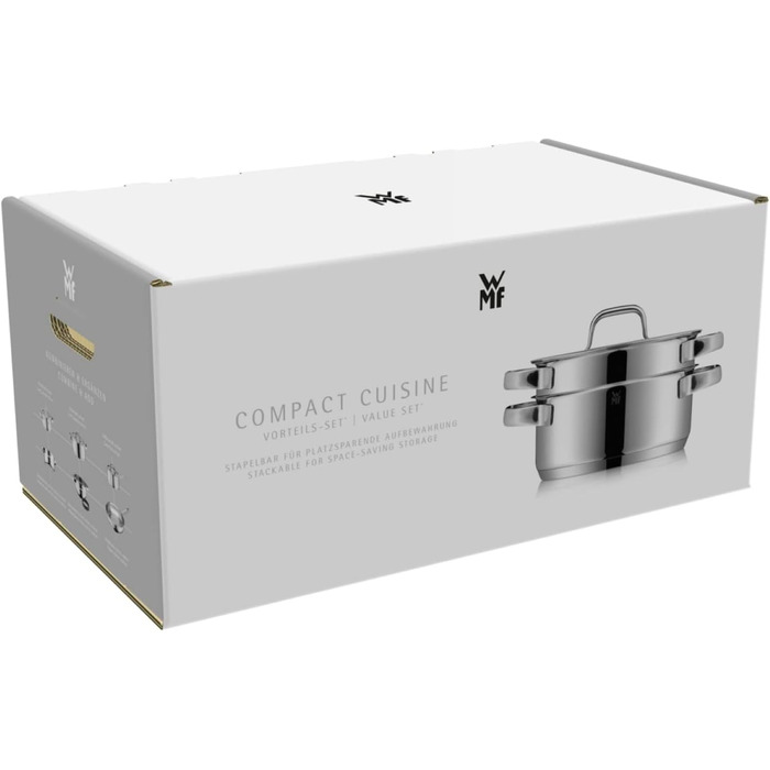 Набір каструль з кришками 9 предметів Compact Cuisine WMF