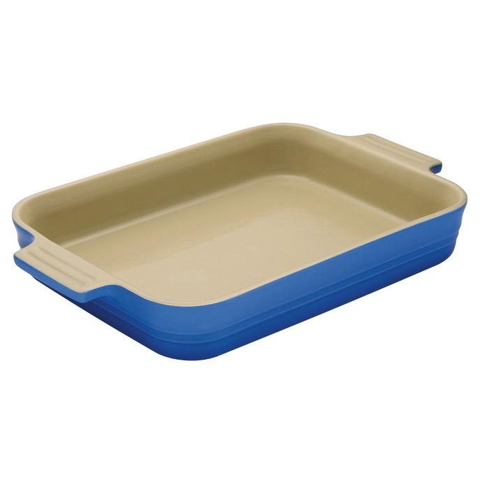 Блюдо прямокутне 18 см, синій Le Creuset