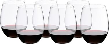 Келихи для червоного вина 0,6 л, набір 6 предметів, O Wine Tumbler Riedel