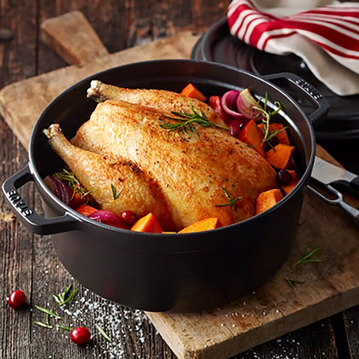 Кокот круглий 26 см, чорний Staub