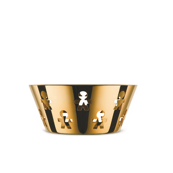 Миска 20,5х8,8 см, позолочена Girotondo Alessi