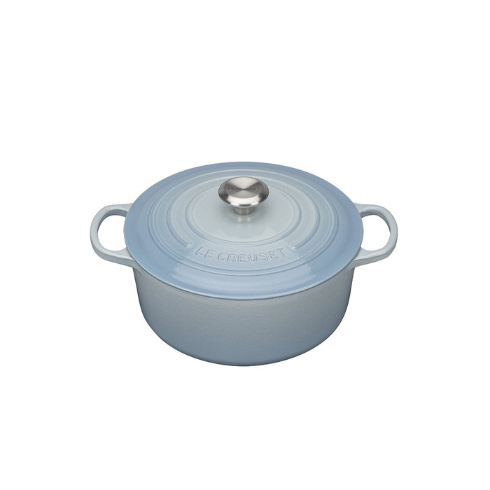 Каструля / жаровня з кришкою 26 см, блакитний океан Signature Le Creuset