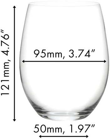 Бокалы для красного вина 0,6 л, набор 8 предметов, O Wine Tumbler Riedel