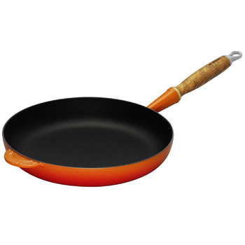 Сковорода 24 см з деревяною ручкою, помаранчевий Le Creuset