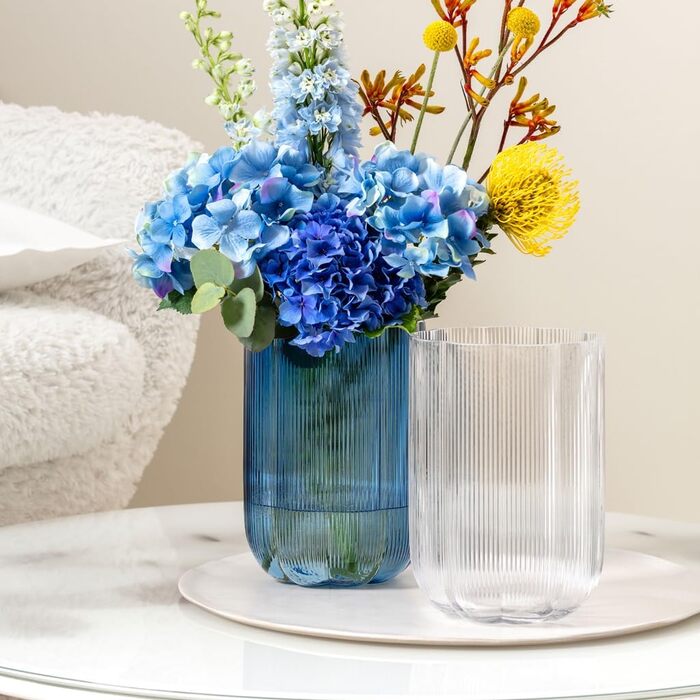 Ваза скляна декоративна 16 х 22,5 см, синій Fleur Villeroy & Boch