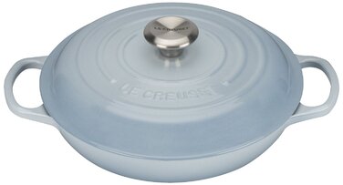 Сковорода-жаровня чавунна 26 см, блакитний Le Creuset