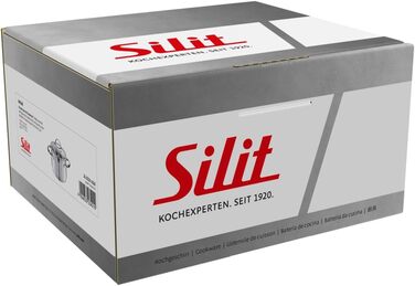 Набір каструль Silit Achat з кришками, нержавіюча сталь з матовою обробкою, для індукційних плит (каструля для мяса, 16 см)