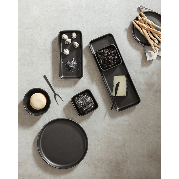 Блюдо сервіровки прямокутне 12х24 см, чорне Nordic Kitchen Eva Solo