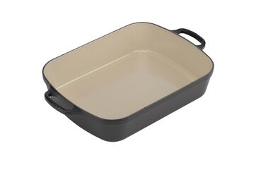 Блюдо прямокутне 33 см, чорний Le Creuset
