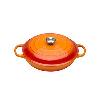 Сковорода-жаровня чавунна 30 см, помаранчевий Le Creuset