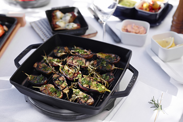 Сковорода гриль квадратна з двома ручками 23 см Black Staub