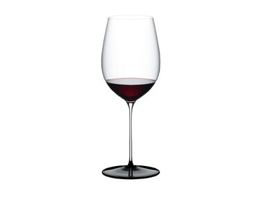 Келих для вина 953 мл чорна основа Fatto a Mano Black Tie Bordeaux Grand Cru, Riedel