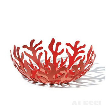 Ваза для фруктів 25 х 9 см червона Mediterraneo Alessi