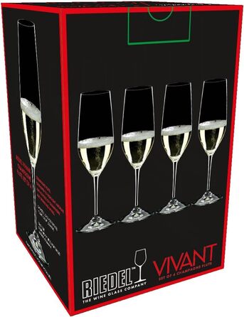 Келихи для шампанського 290 мл, набір 4 предмети, Vivant Riedel