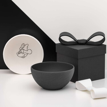 Набір з 2 мисок для мюслі 430 мл чорна та біла Manufacture - Mickey Mouse Villeroy & Boch