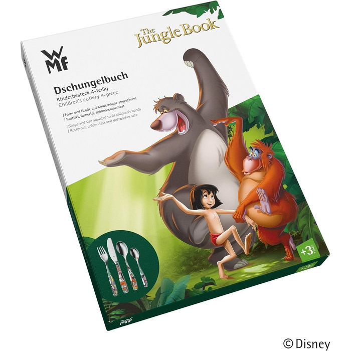 Дитячий набір столових приборів 4 предмета Jungle Book WMF