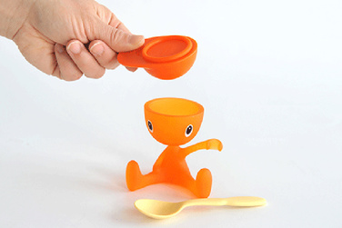 Тримач для яйця 8 х 11,5 х 9 см помаранчевий Cico Alessi