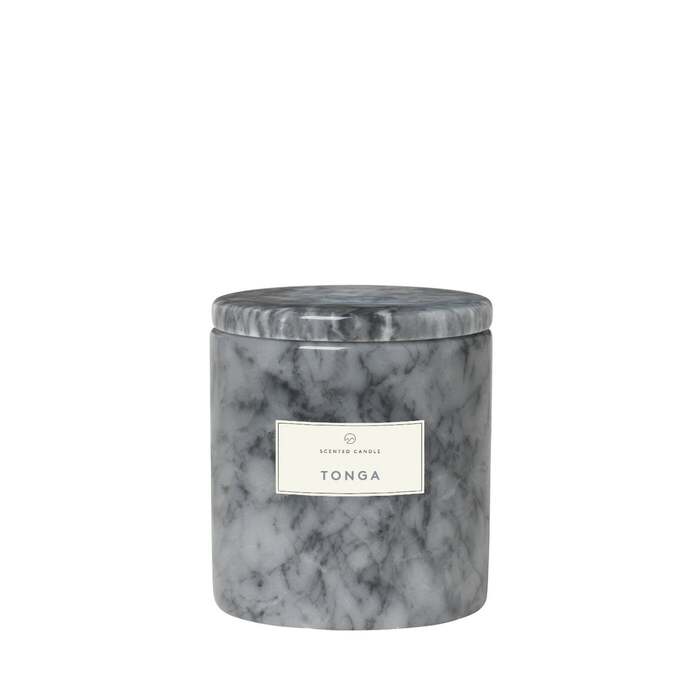 Свічка ароматична 10x11 см Tonga Marble sharkskin Frable Blomus