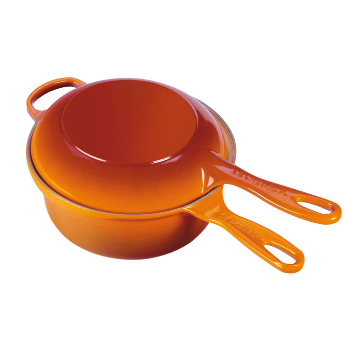 Ківш з кришкою / кришка-сковорода 22 см, помаранчевий Le Creuset
