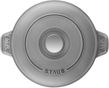 Сковорода-жаровня 20 см з кришкою кругла Graphite Grey Staub