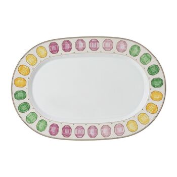 Блюдо овальное 40 см Зефир IDYLLIA Swarovski x Rosenthal