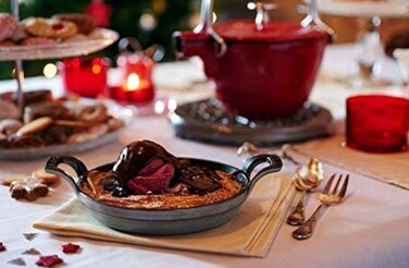 Сковорода круглая 20 см, с двумя ручками, черная Staub