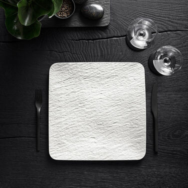 Тарілка 32,5 см White Manufacture Rock Blanc Villeroy & Boch