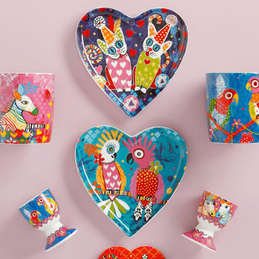 Тарелка десертная Maxwell Williams Araras LOVE HEARTS, фарфор, диам. 15,5 см