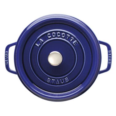 Кокот круглий 28 см, синій Staub
